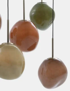 Abby hanglamp 5*E27 - Multikleur