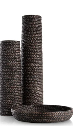 Adam vaas H68,5cm - Zwart