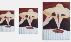 Allegra wand doek - 70x100cm