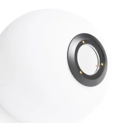 Ally glazen bol D15cm - Wit