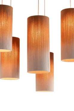 Ambre hanglamp 5*E27 - Koper