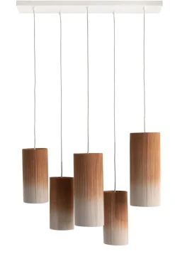 Ambre hanglamp 5*E27 - Koper