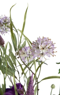 Anemone Spray H75cm kunstbloem - Paars