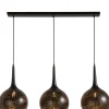 Arjen hanglamp 3*E27 - Zwart/Goud
