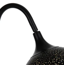 Arjen tafellamp 1*E27 - Zwart/Goud