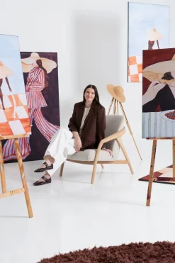 Aurora wand doek - 70x100cm