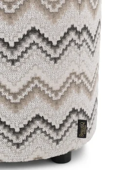 BeautiQ - Lush poef - rond 42 cm - Antraciet