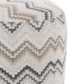 BeautiQ - Lush poef - rond 42 cm - Antraciet