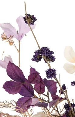 Beech Leaves Spray H95cm kunstbloem - Paars