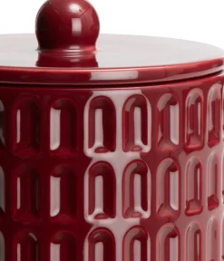 Bisko pot H16.5cm - Bordeaux