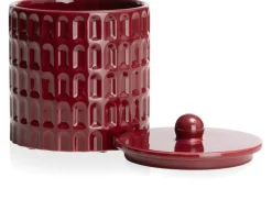 Bisko pot H16.5cm - Bordeaux