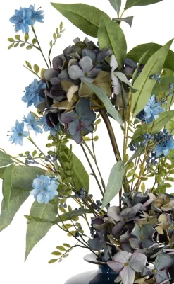 Blossom Spray H91cm kunstbloem - Blauw