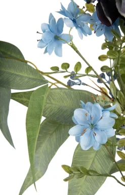 Blossom Spray H91cm kunstbloem - Blauw