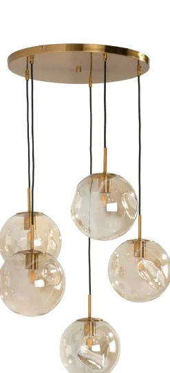 Bo hanglamp 5*E27 - Goud