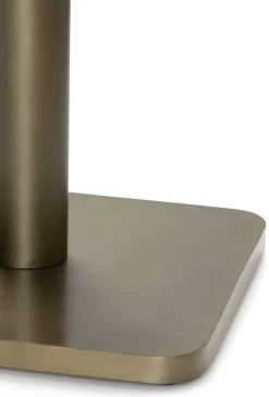 Brest bistrotafel marble light grey 120x75cm - Goud