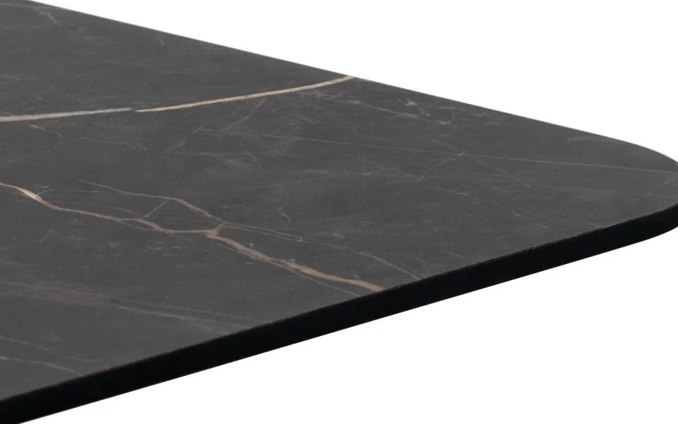 Brest bistrotafel marble onyx 75x75cm - Goud