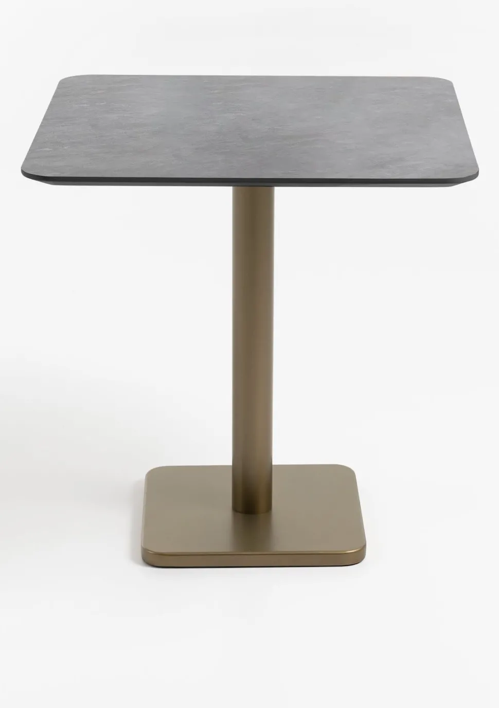 Brest bistrotafel stone anthracite 75x75cm - Goud