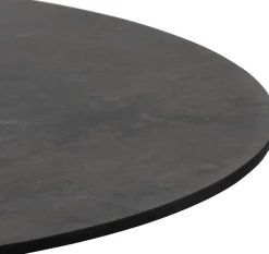 Brest bistrotafel stone anthracite D80cm - Goud
