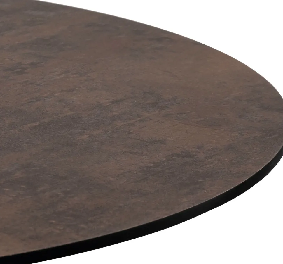 Brest bistrotafel stone rust D80cm - Goud