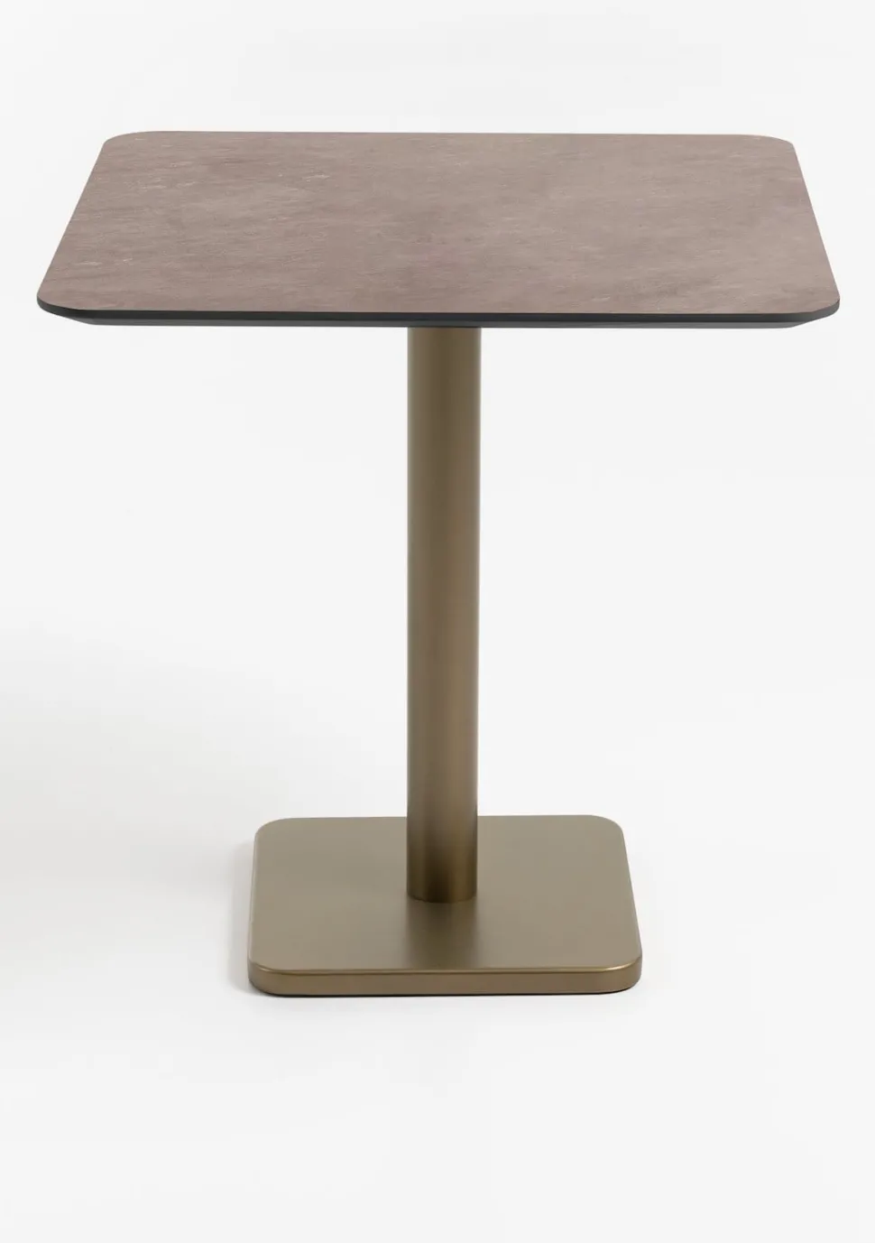 Brest bistrotafel stone rust 75x75cm - Goud