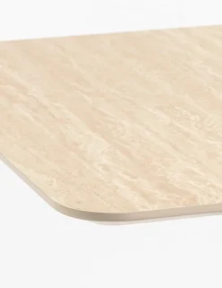 Brest bistrotafel Travertine 75x75cm - Goud