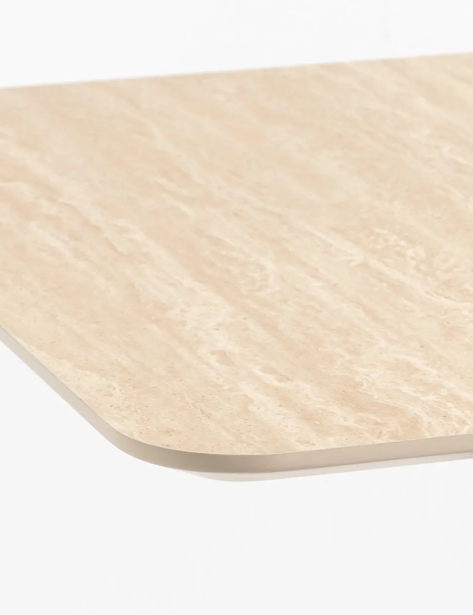 Brest bistrotafel Travertine 75x75cm - Goud