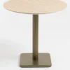 Brest bistrotafel Travertine D80cm - Goud