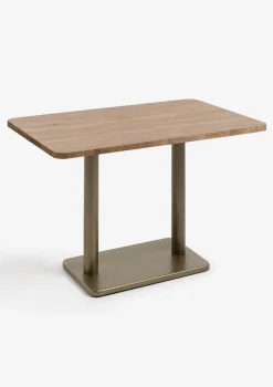 Brest bistrotafel vintage oak 120x75cm - Goud