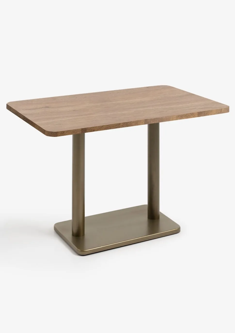 Brest bistrotafel vintage oak 120x75cm - Goud