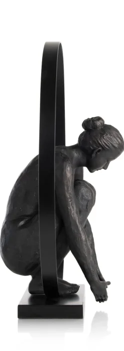 Circle Lady beeld H54cm - Zwart