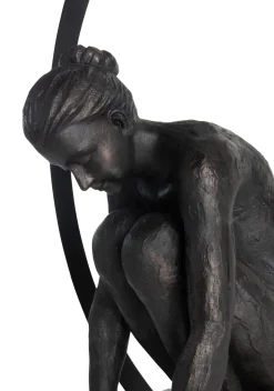 Circle Lady beeld H54cm - Zwart