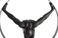 Circle Man beeld H58cm - Zwart