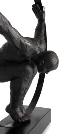 Circle Man beeld H58cm - Zwart