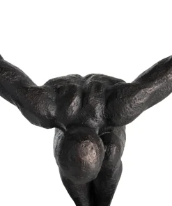 Circle Man beeld H58cm - Zwart