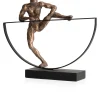 Climbing beeld H33cm - Goud