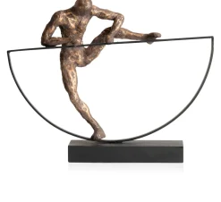 Climbing beeld H33cm - Goud