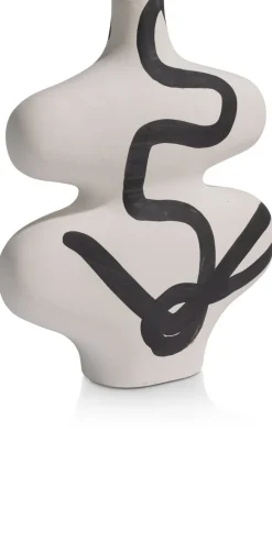 Curvy vaas H35cm - Multikleur