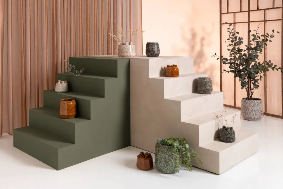 Dalila pot H36cm - bruin