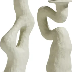 Debra kandelaar H30cm - Cremekleurig