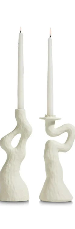 Debra vaas H32cm - Cremekleurig