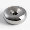 Donut kandelaar D12cm - Zilver