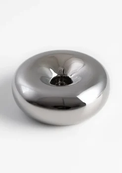 Donut kandelaar D12cm - Zilver