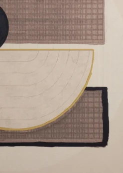 Encounter schilderij 100x100cm - Cremekleurig