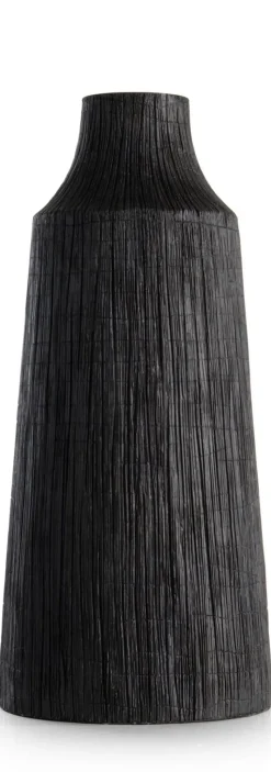 Finn vaas H50cm - Zwart