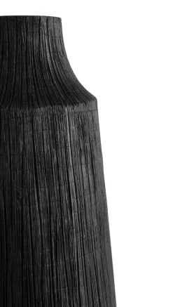 Finn vaas H50cm - Zwart