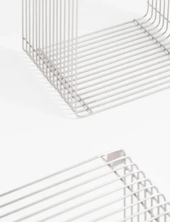 Gus set van 2 wandrekken H35-40cm - Zilver