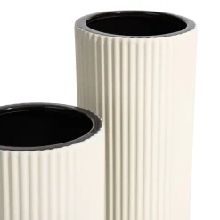 Haley vaas H29cm - Wit