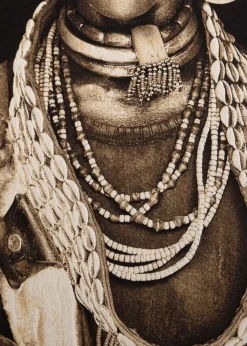 Hamar Woman schilderij 75x125cm - Multikleur