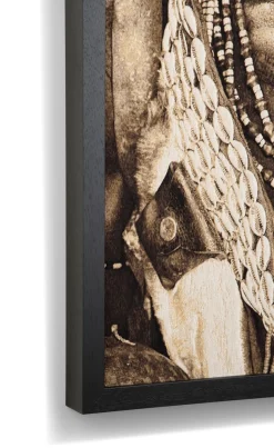 Hamar Woman schilderij 75x125cm - Multikleur