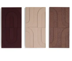 Jace schilderij 48x96cm - Bordeaux